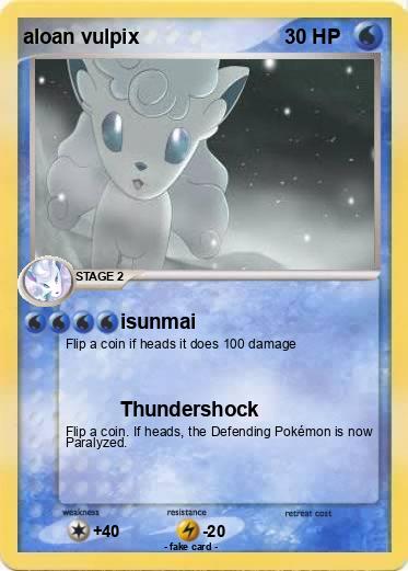 Pokemon aloan vulpix