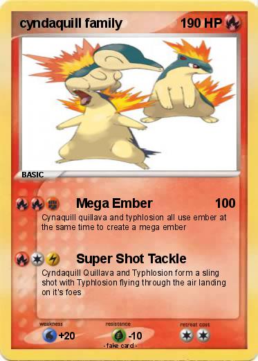 Pokemon cyndaquill family