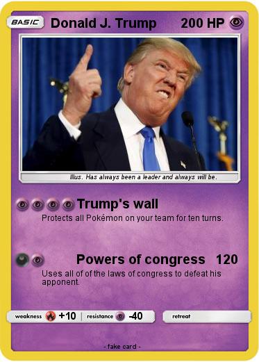 Pokemon Donald J. Trump