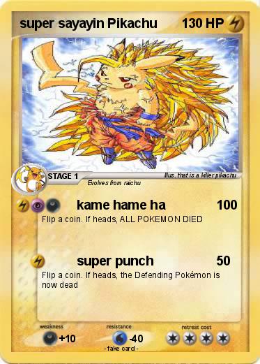 Pokemon super sayayin Pikachu