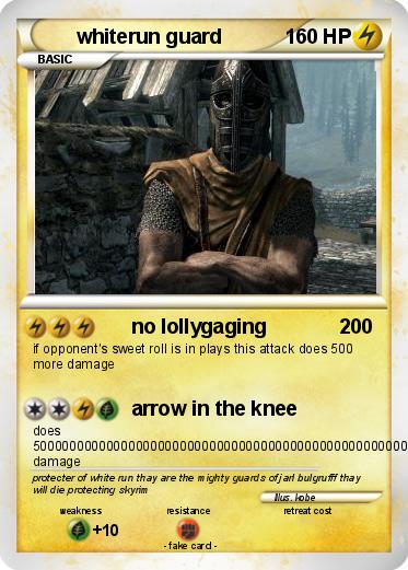 Pokemon whiterun guard