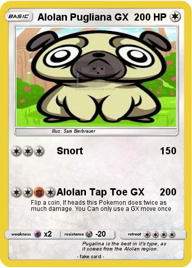 Pokemon Alolan Pugliana GX