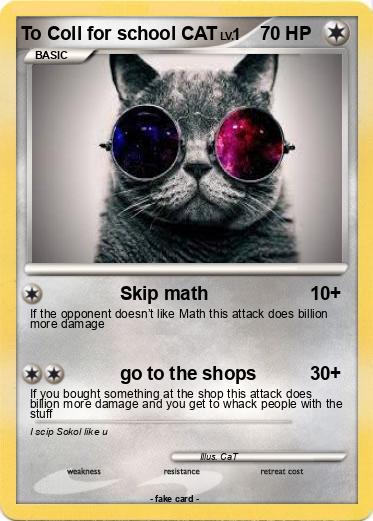Pokemon To Coll for school CAT