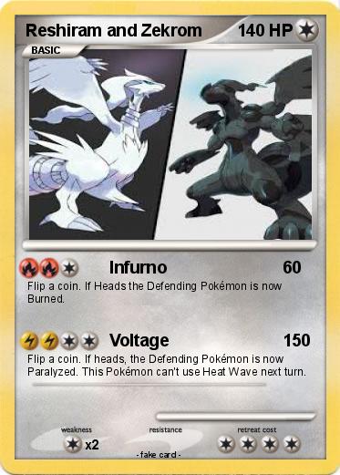 Pokemon Reshiram and Zekrom