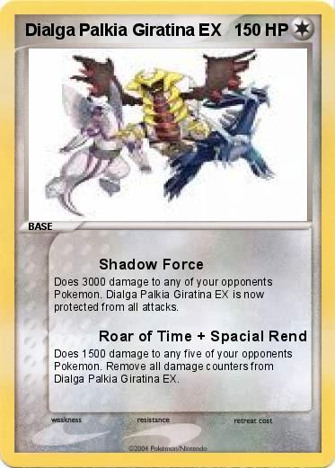 Pokemon Dialga Palkia Giratina EX