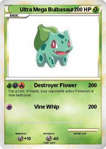 Pokemon Ultra Mega Bulbasaur