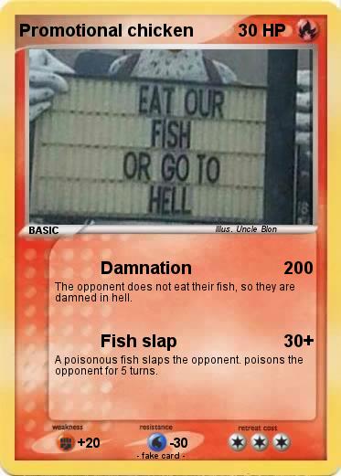 Pokemon Promotional chicken