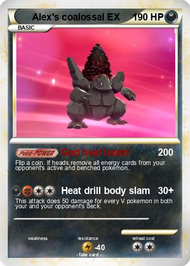 Pokemon Alex's coalossal EX