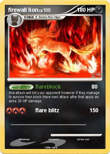 Pokemon firewall lion