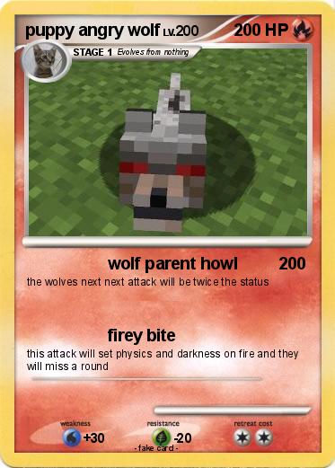 Pokemon puppy angry wolf