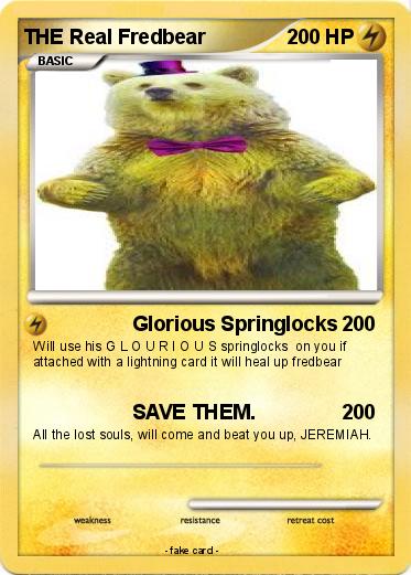 Pokemon THE Real Fredbear