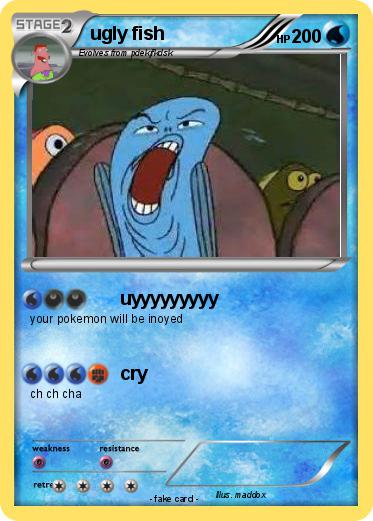 Pokemon ugly fish