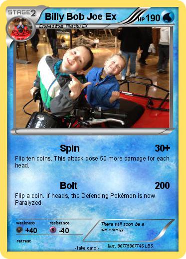 Pokemon Billy Bob Joe Ex