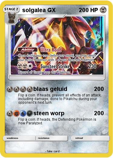 Pokemon solgalea GX