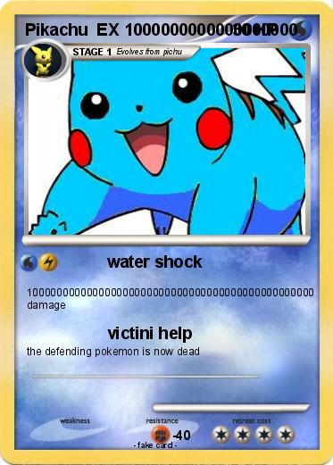 Pokemon Pikachu  EX 1000000000000000000