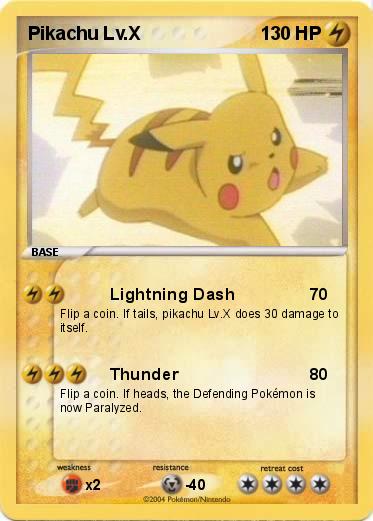 Pokemon Pikachu Lv.X