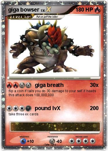 Pokemon giga bowser