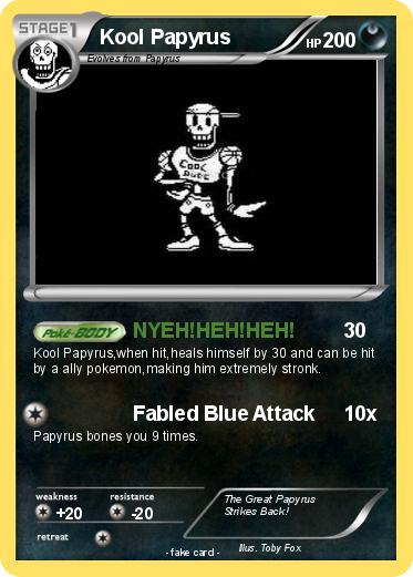 Pokemon Kool Papyrus
