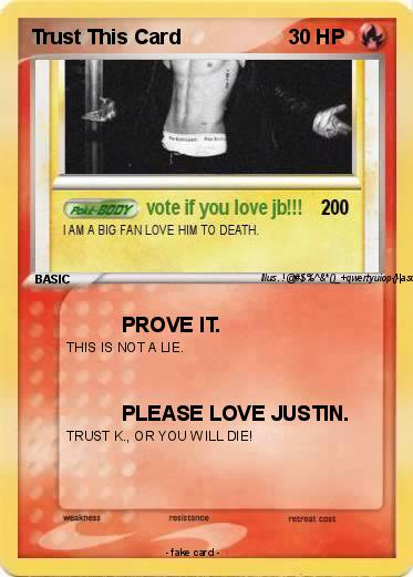 Pokemon Trust This Card