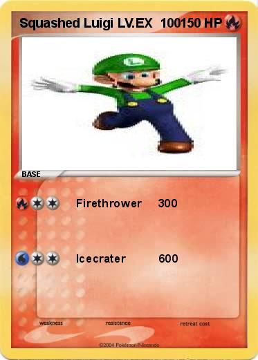 Pokemon Squashed Luigi LV.EX  100