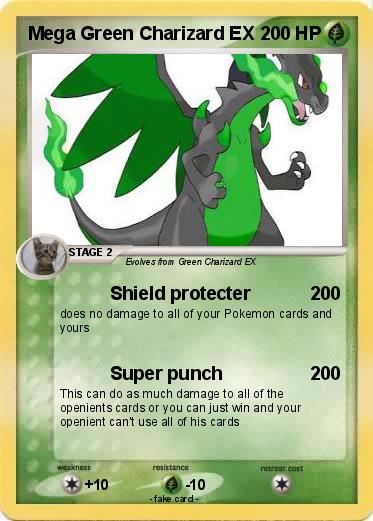 Pokemon Mega Green Charizard EX