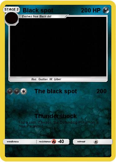 Pokemon Black spot