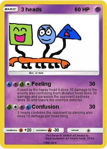 Pokemon 3 heads