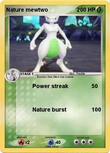 Pokemon Nature mewtwo