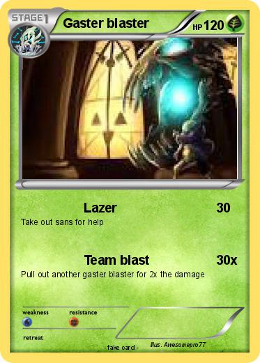 Pokemon Gaster blaster