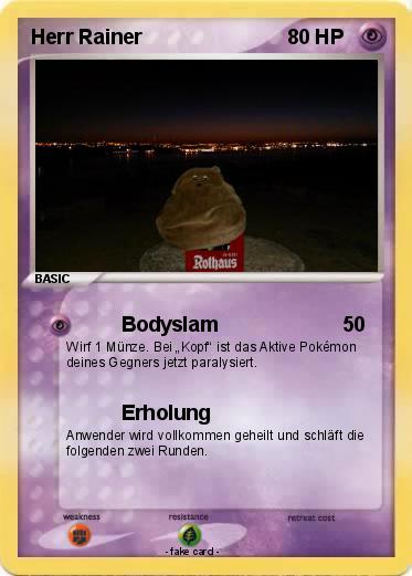 Pokemon Herr Rainer Pokemon Herr Rainer