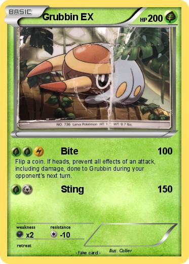 Pokemon Grubbin EX