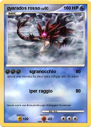 Pokemon gyarados rosso