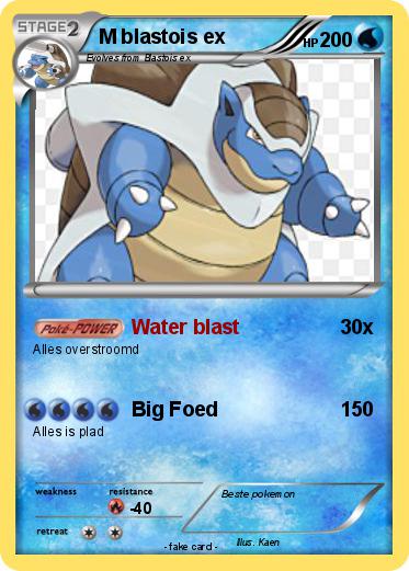 Pokemon M blastois ex