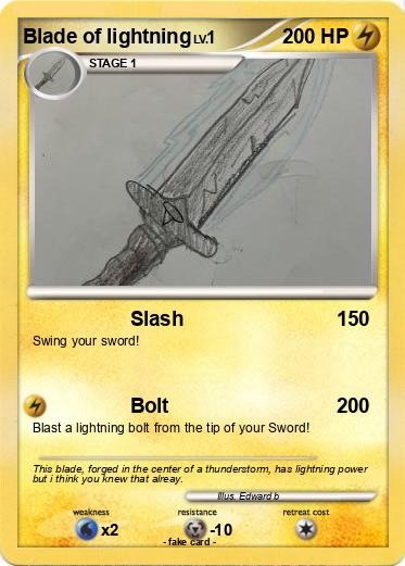 Pokemon Blade of lightning