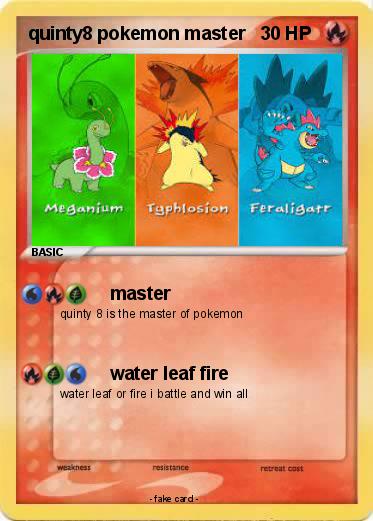 Pokemon quinty8 pokemon master