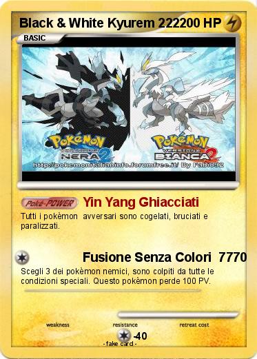 Pokemon Black & White Kyurem 222