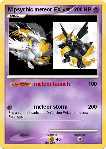Pokemon M psychic meteor EX