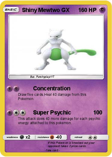 Pokemon Shiny Mewtwo GX