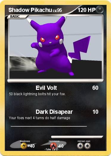 Pokemon Shadow Pikachu