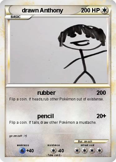 Pokemon drawn Anthony