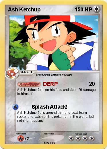 Pokemon Ash Ketchup