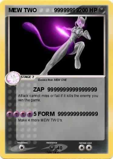 Pokemon MEW TWO           99999999
