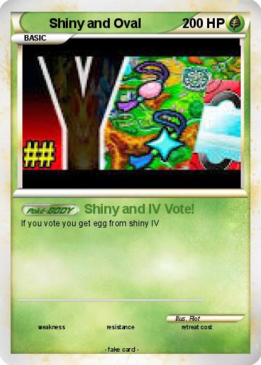 Pokemon Shiny and Oval
