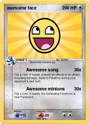 Pokemon awesome face