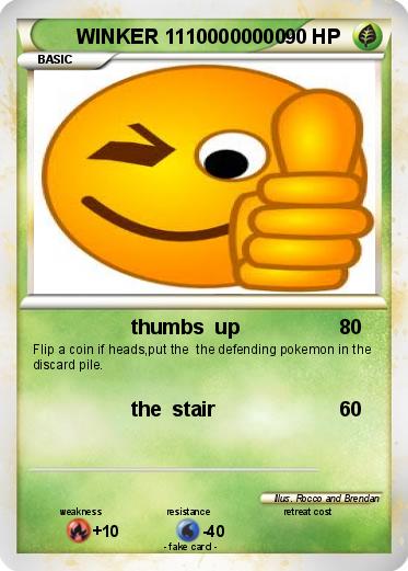 Pokemon WINKER 11100000000