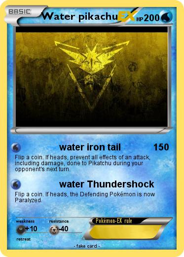 Pokemon Water pikachu