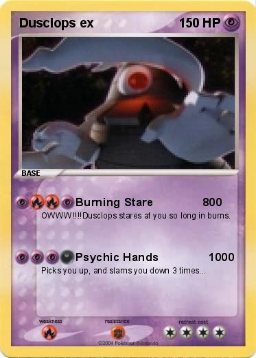Pokemon Dusclops ex