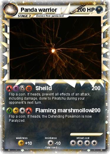 Pokemon Panda warrior