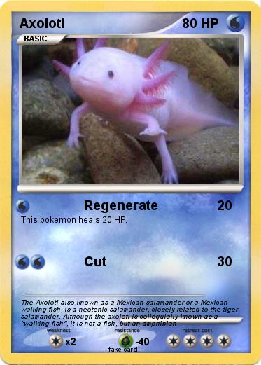 Pokémon Axolotl 85 85 - Regenerate - My Pokemon Card.