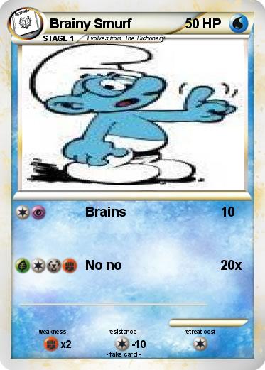 Pokemon Brainy Smurf